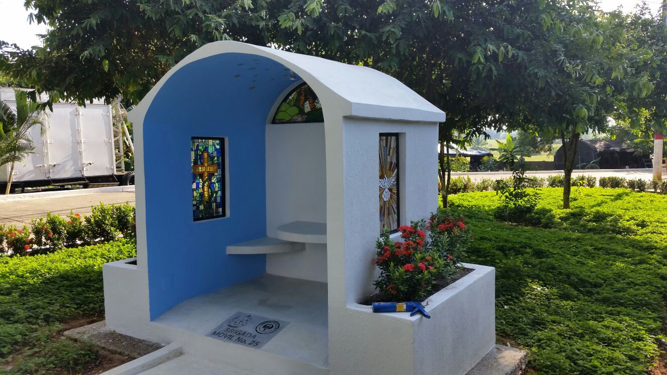 Capilla en las instalaciones de la Brigada Móvil No. 25 del Ejército Nacional de Colombia