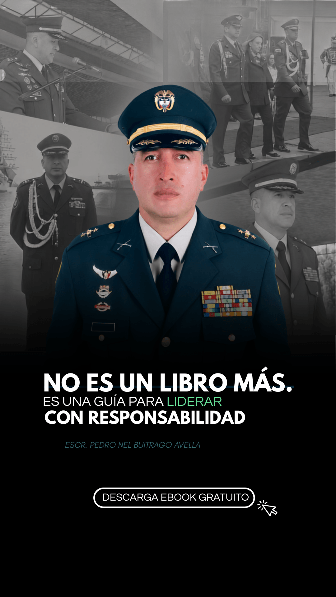 Portada del ebook: «No es un libro más. Es una guía para liderar con responsabilidad», por Pedro Nel Buitrago Avella.